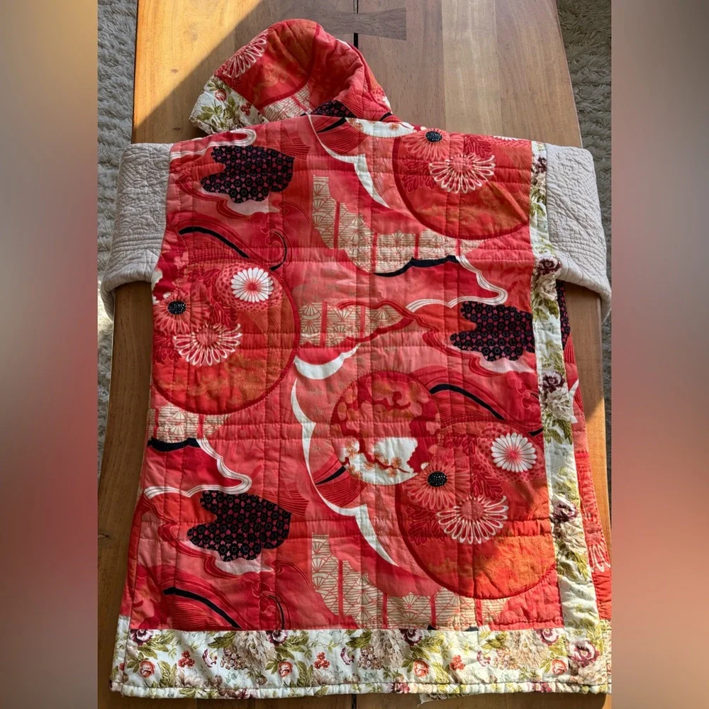 Floral Patchwork Quilted coat - Picture 4 of 8